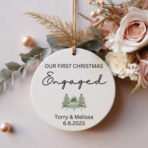 Ornament First Christmas Engaged Ornament for Couple Engagement Ornament Gift for Couple Engagement Ornament for Engagement Gift for Engaged