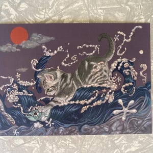 Postcard- OBibi playing on the sea bed : I got you