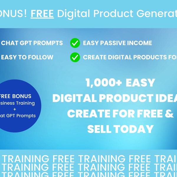 1000 Digital Products Ideas To Create And Sell Today For Passive Income, Etsy Digital Downloads Small Business Ideas and Bestsellers to Sell