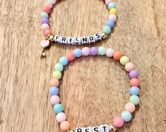 Friends Matching Bracelets Friendship Bracelets Set With Key Lock Charm Duo