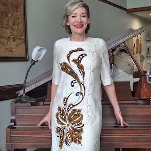 Alfred Shaheen 1960’s hand painted signed dress