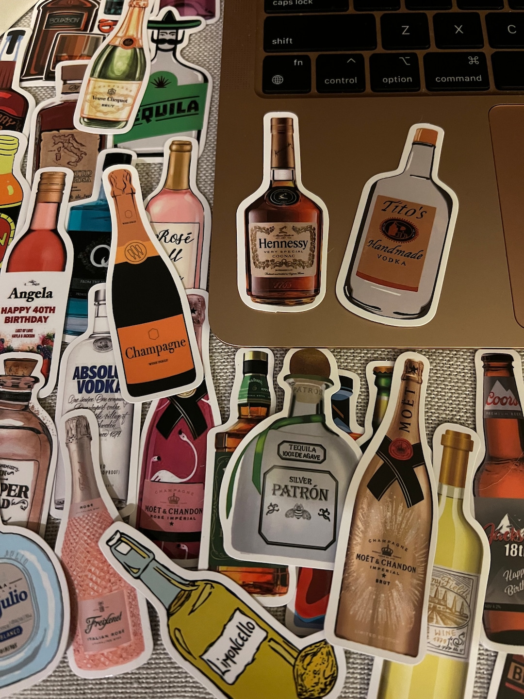 10/20/30/50 Liquor Stickers Alcohol Bottle Decals Laptop - Etsy
