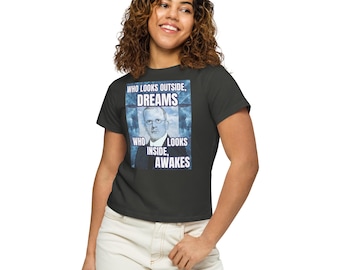 Camiseta corta Carl Jung Shadow Work: corte suave para pensadores profundos y buscadores del alma