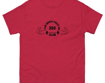 Men\'s 350 Bench Press Classic Etsy - Club T-shirt