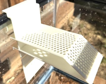 Glow-in-the-Dark Turtle Basking Platform Ramp for 10–20 Gallon Tanks | 6 Adjustable Positions |