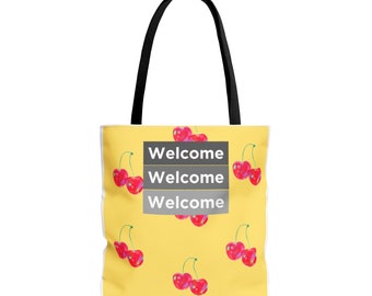 Welcome Welcome Welcome Armchair Expert Yellow Tote Bag