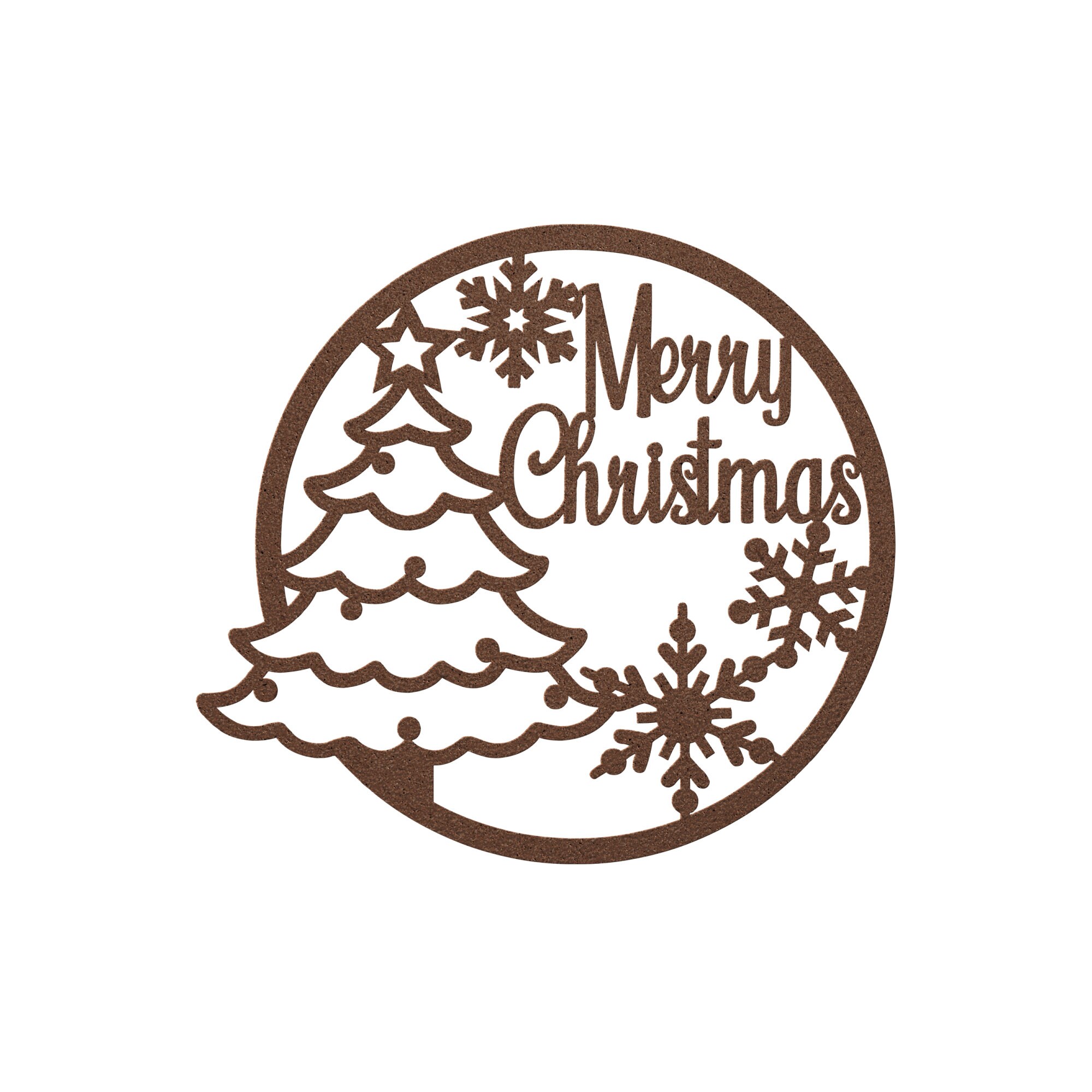 Merry Christmas Metal Tree Wall Art Sign Etsy