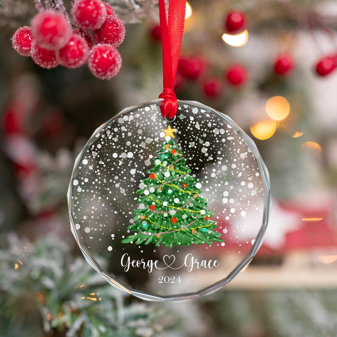 Gift For Christmas Custom Photo Acrylic Christmas Ornament, Personalized Family Christmas Gift For Family