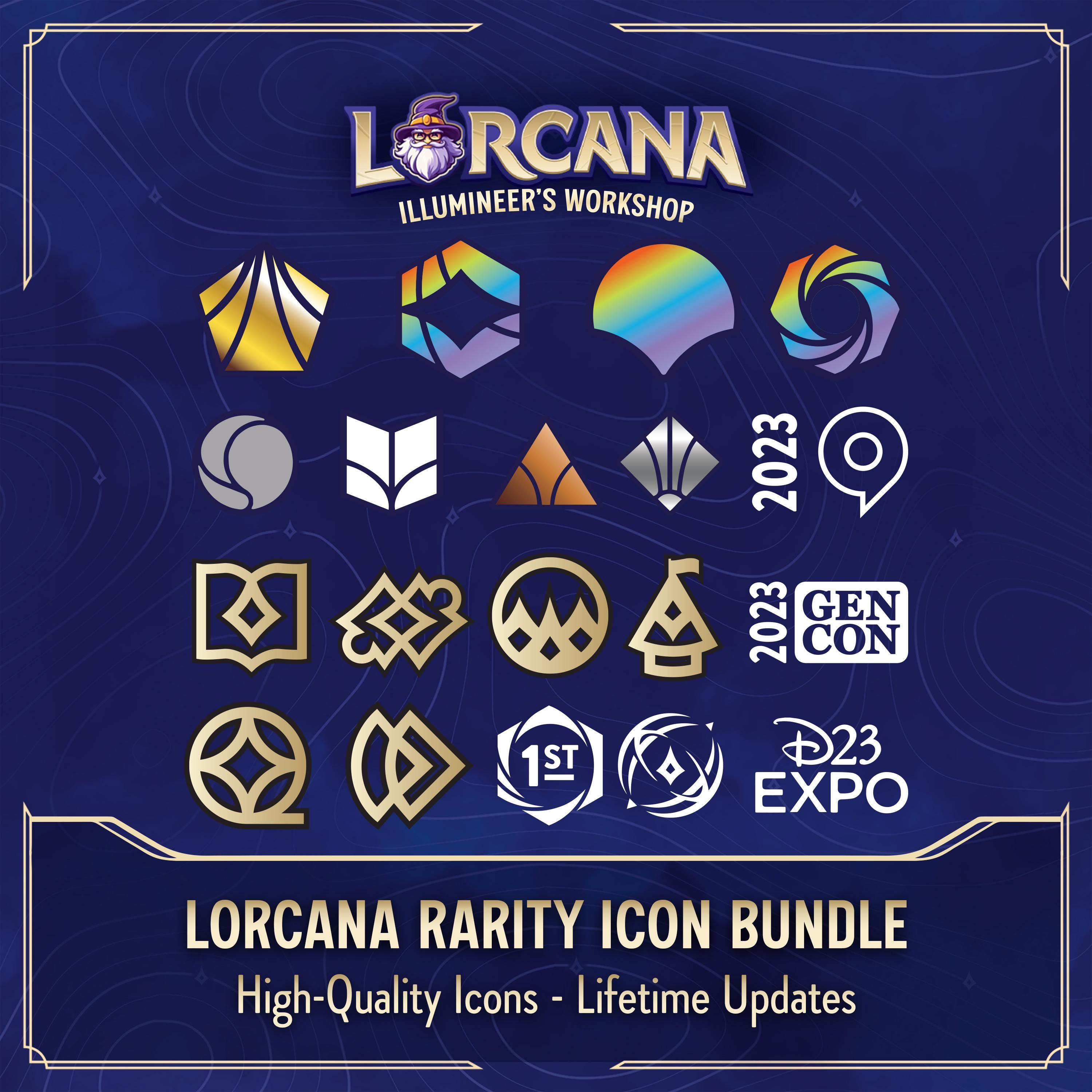 lorcana card rarity icons New Rarity confirmed! : r/Lorcana