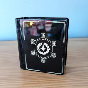 Disney Lorcana Spellbook Deck Box - High Quality Acrylic Deck Box - Single Deck Storage Box. The Perfect Gift For Lorcana Fans