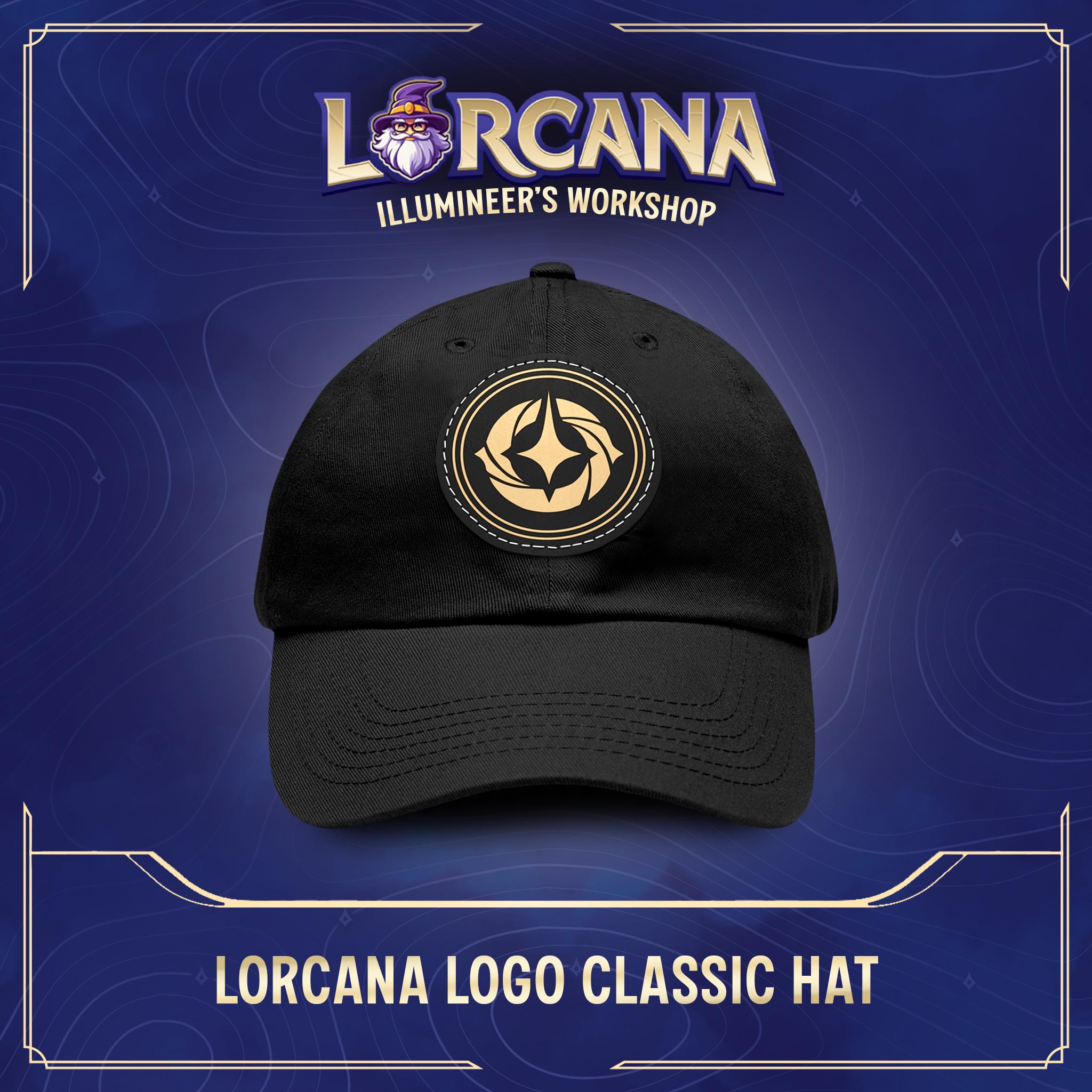 Lorcana Logo Leather Patch Hat - Chino Twill Cotton & PU Leather