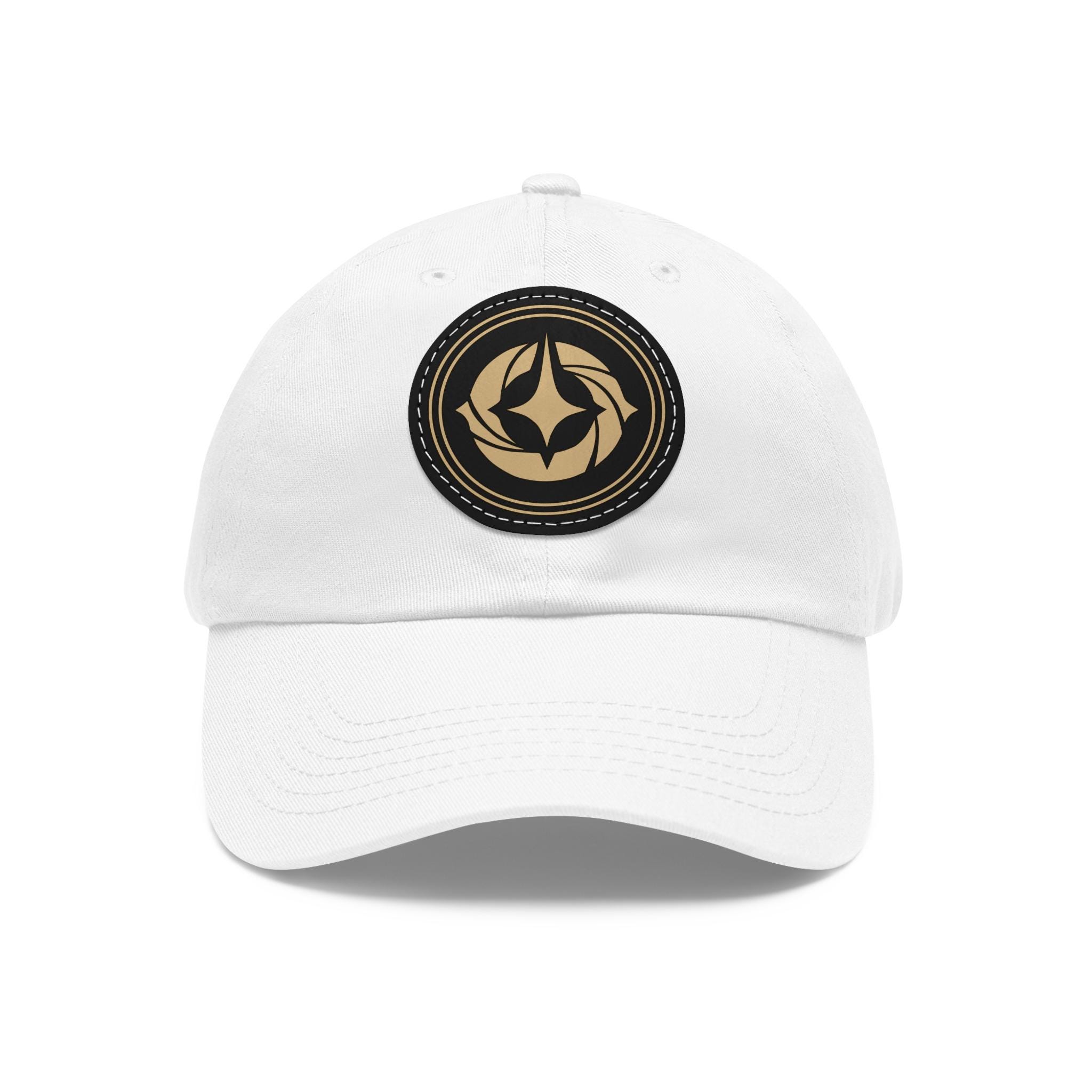 Lorcana Logo Leather Patch Hat - Chino Twill Cotton & PU Leather