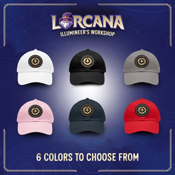 ディズニー ロルカナ 帽子 キャップ Lorcana Logo Leather Patch Hat - Chino Twill Cotton & PU Leather