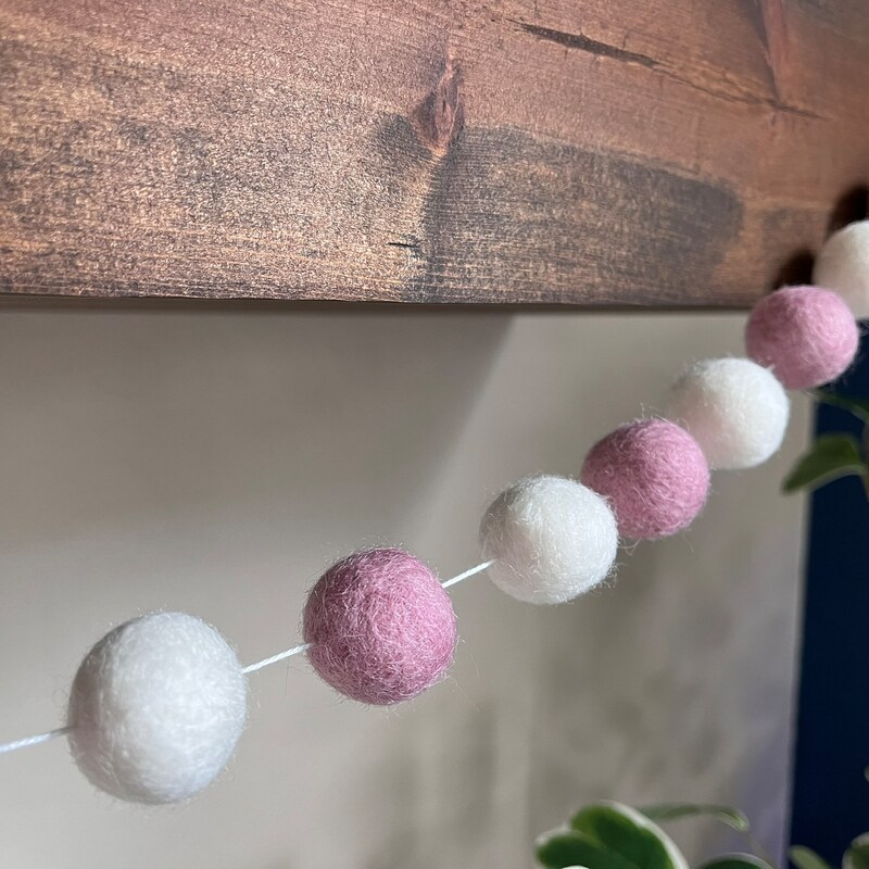 Green Felt Ball Garland and Bunting -10 ft Arcadia Home