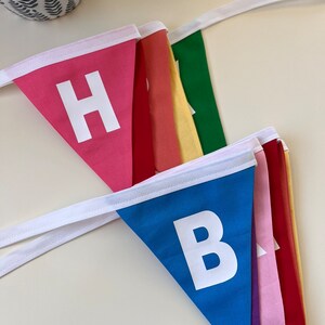 Birthday Banner, Birthday Bunting, Happy Birthday zdjęcie 8