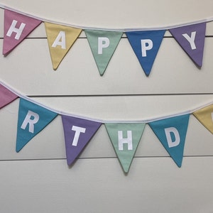 Birthday Banner, Birthday Bunting, Happy Birthday zdjęcie 6