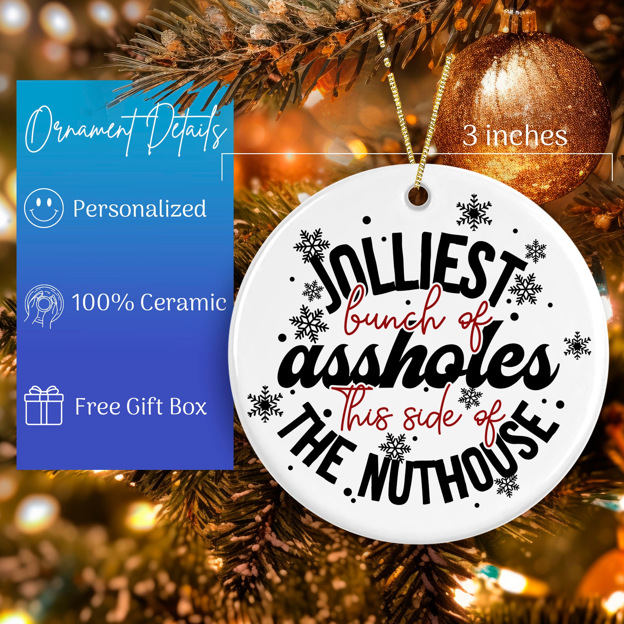 Jolliest Bunch of Assholes This Side of the Nuthouse Funny Christmas ...