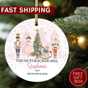 Nutcracker Ornament, Nutcracker Play Ballerina Ornament, Nutcracker Ballet, Sugar Fairy Clara Christmas Gift, Nutcracker Christmas Ornament