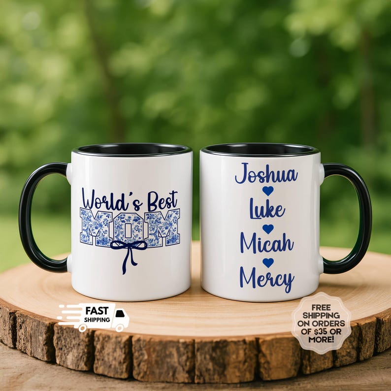 Personalized Family Cup for Mom, Custom Mama Mug, Personalized Mama Mug, Mama Mug with Kid Names, Mug Gift, Personalised Mother's Day Gift image 1