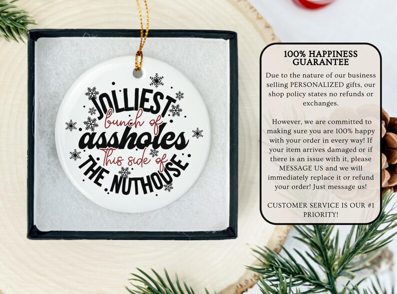 Jolliest Bunch of Assholes This Side of the Nuthouse Funny Christmas ...