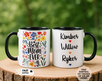 Personalized Family Cup for Mom, Custom Mama Mug, Personalized Mama Mug, Mama Mug with Kid Names, Mug Gift, Personalised Mother's Day Gift