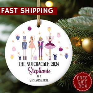 Nutcracker Ornament, Nutcracker Play Ballerina Ornament, Nutcracker Ballet, Sugar Fairy Clara Christmas Gift, Nutcracker Christmas Ornament