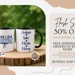 Personalized Family Cup for Mom, Custom Mama Mug, Personalized Mama Mug, Mama Mug with Kid Names, Mug Gift, Personalised Mother's Day Gift image 7