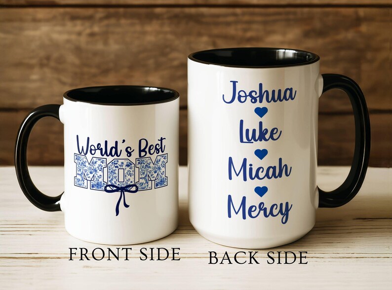 Personalized Family Cup for Mom, Custom Mama Mug, Personalized Mama Mug, Mama Mug with Kid Names, Mug Gift, Personalised Mother's Day Gift image 2