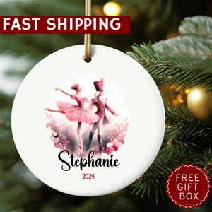 Nutcracker Ornament, Nutcracker Play Ballerina Ornament, Nutcracker Ballet, Sugar Fairy Clara Christmas Gift, Nutcracker Christmas Ornament