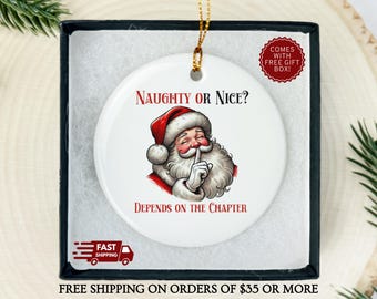 Smut Lover Christmas Ornament, Book Ornament, Bookworm Gift, Christmas Ornament, Bookish Gift, Reader Gift, Book Lover Gift, Book Club Gift