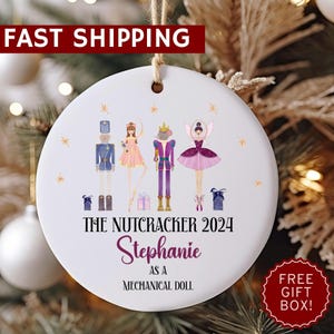Nutcracker Ornament, Nutcracker Play Ballerina Ornament, Nutcracker Ballet, Sugar Fairy Clara Christmas Gift, Nutcracker Christmas Ornament