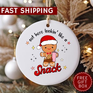 Funny Snack Christmas Ornament, Gag Gift, Funny Ornament, Tree Decor, Christmas Gift, Adult Gift, Inappropriate Gift, White Elephant Gift