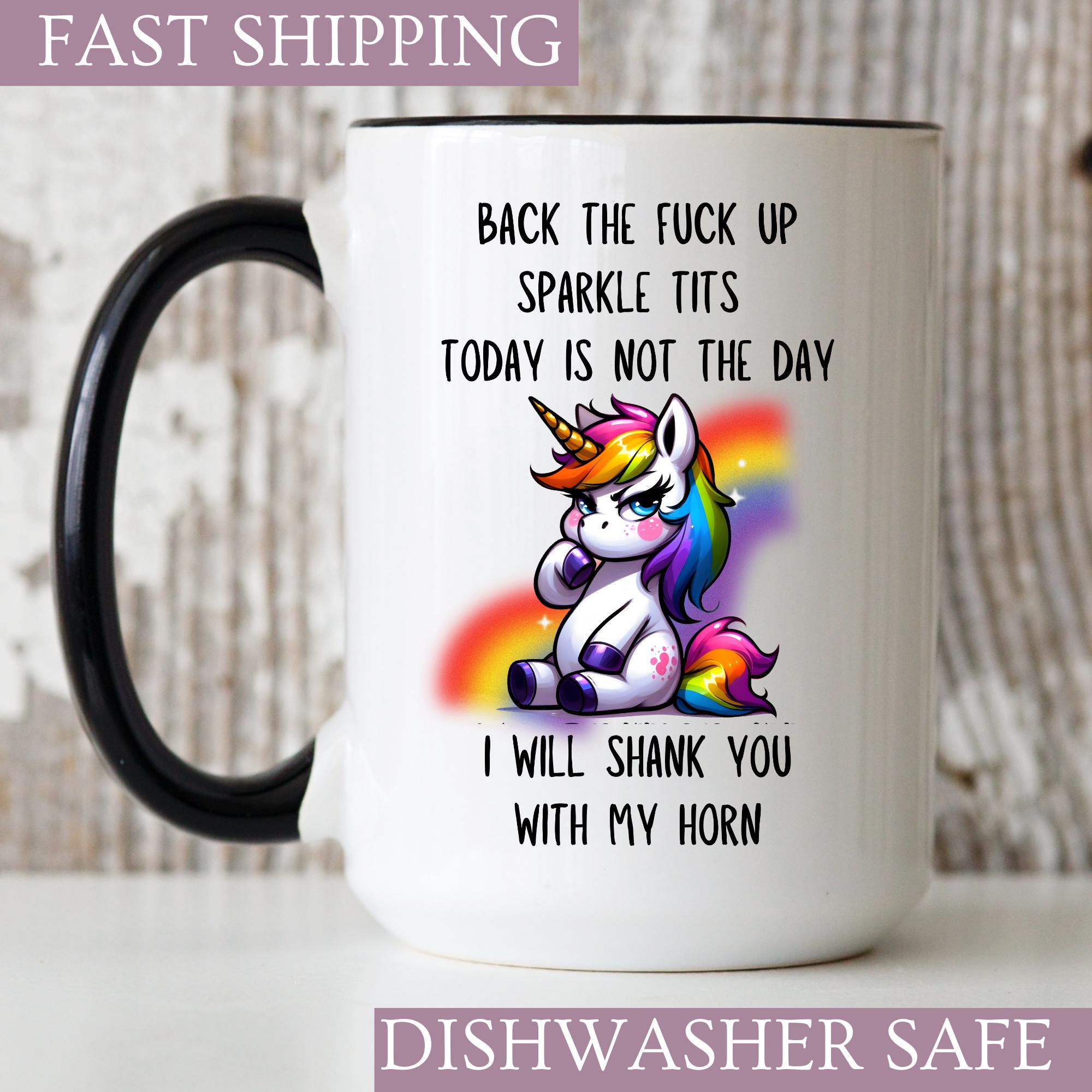 Funny Sarcastic Unicorn Coffee Mug, Meme Mug, Joke gift, Gag gift, Millennial Gift, Social media humor mug, funny mugs, Novelty Pride Mug