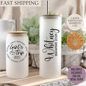 Personalized Girls Trip Tumbler, Birthday Trip Travel Cup, Girls Weekend Gift Idea, Custom Vacation Mugs, Bachelorette Weekend, Bridal Party