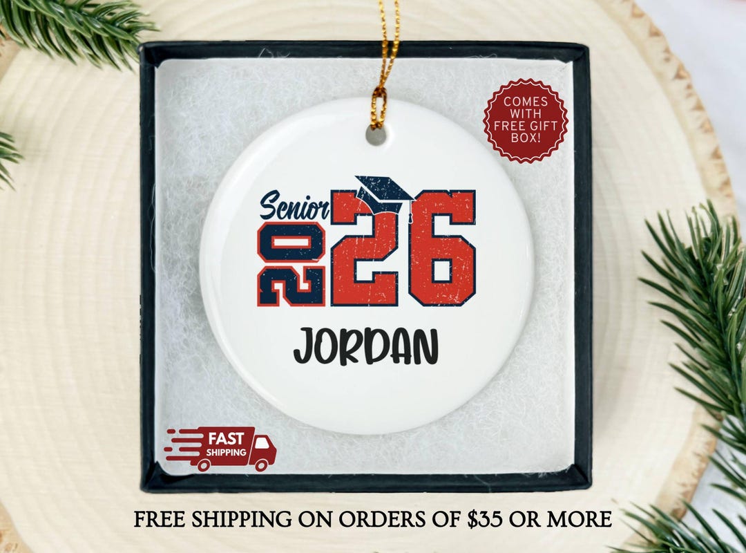 Personalized Senior 2026 Christmas Ornament | Class of 2026 Gift ...