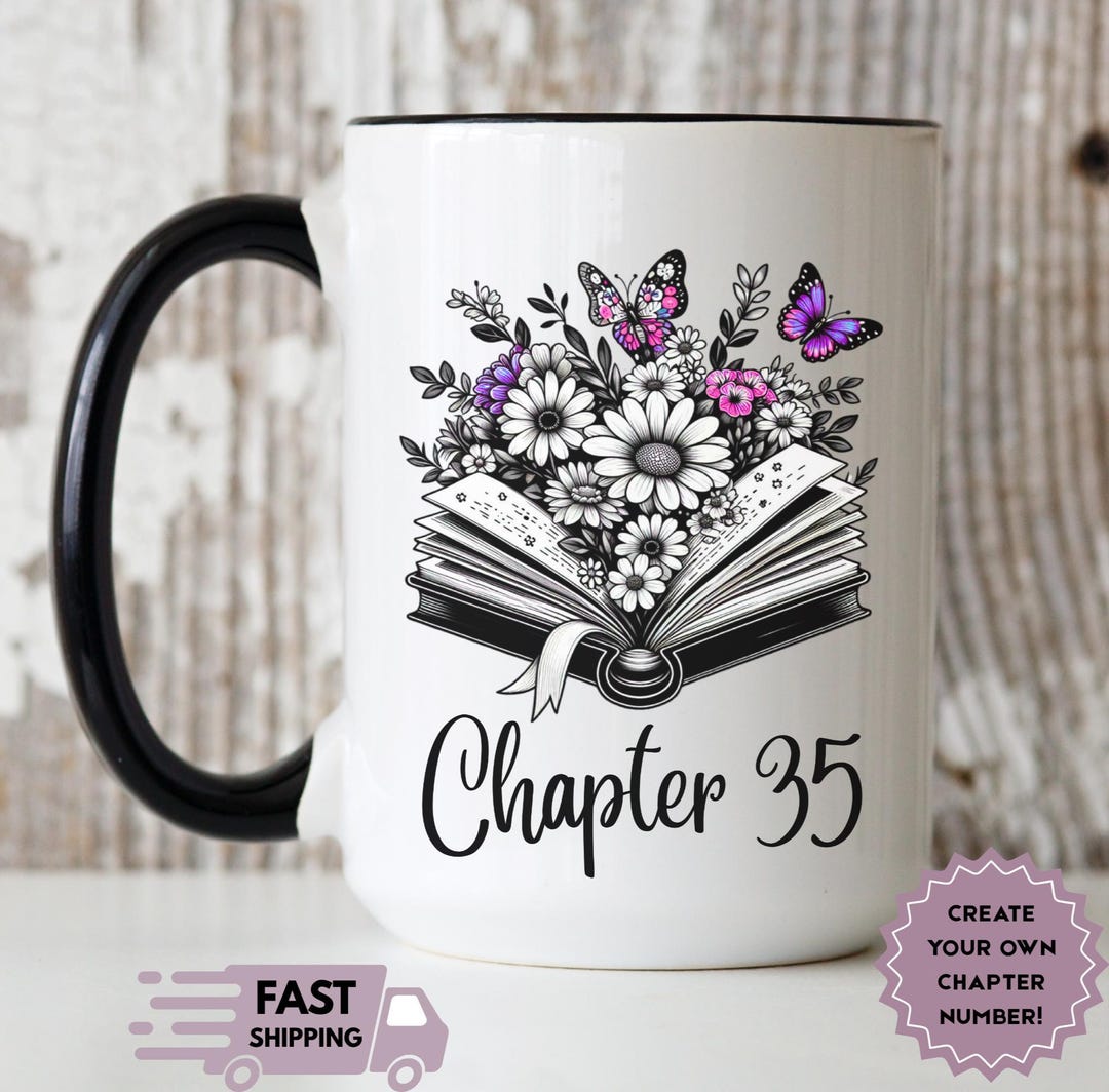 Personalized Chapter 35 Coffee Mug, 35th Birthday Gift, Librarian Birthday  Cup, Custom 35th Birthday Travel Mug, Book Lover Birthday Gift - Etsy
