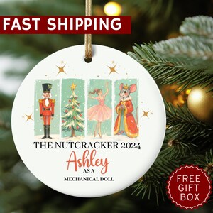 Nutcracker Ornament, Nutcracker Play Ballerina Ornament, Nutcracker Ballet, Sugar Fairy Clara Christmas Gift, Nutcracker Christmas Ornament