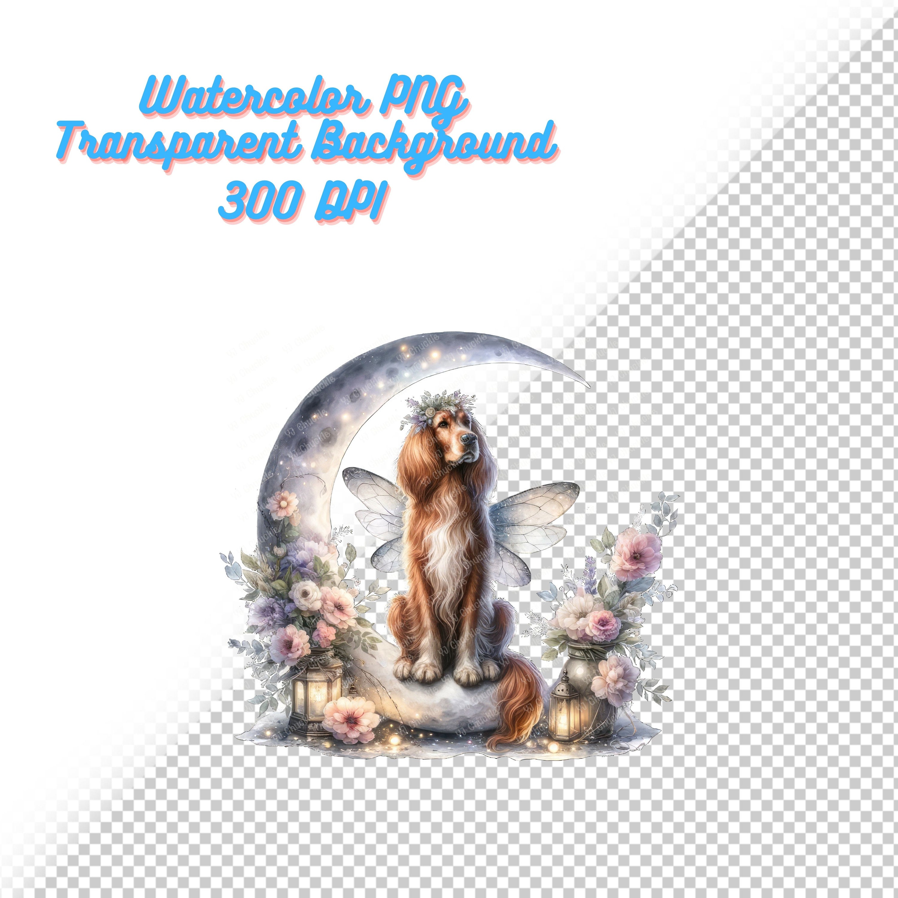42.cute Fairy Dog, Fairy PNG, Fairy Clipart, Fairy Illustration, Enchanted Clipart, Nursery ...