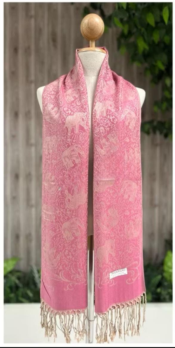 Bellissima Sciarpa A Fantasia In Stile Cashmere - Foto 8