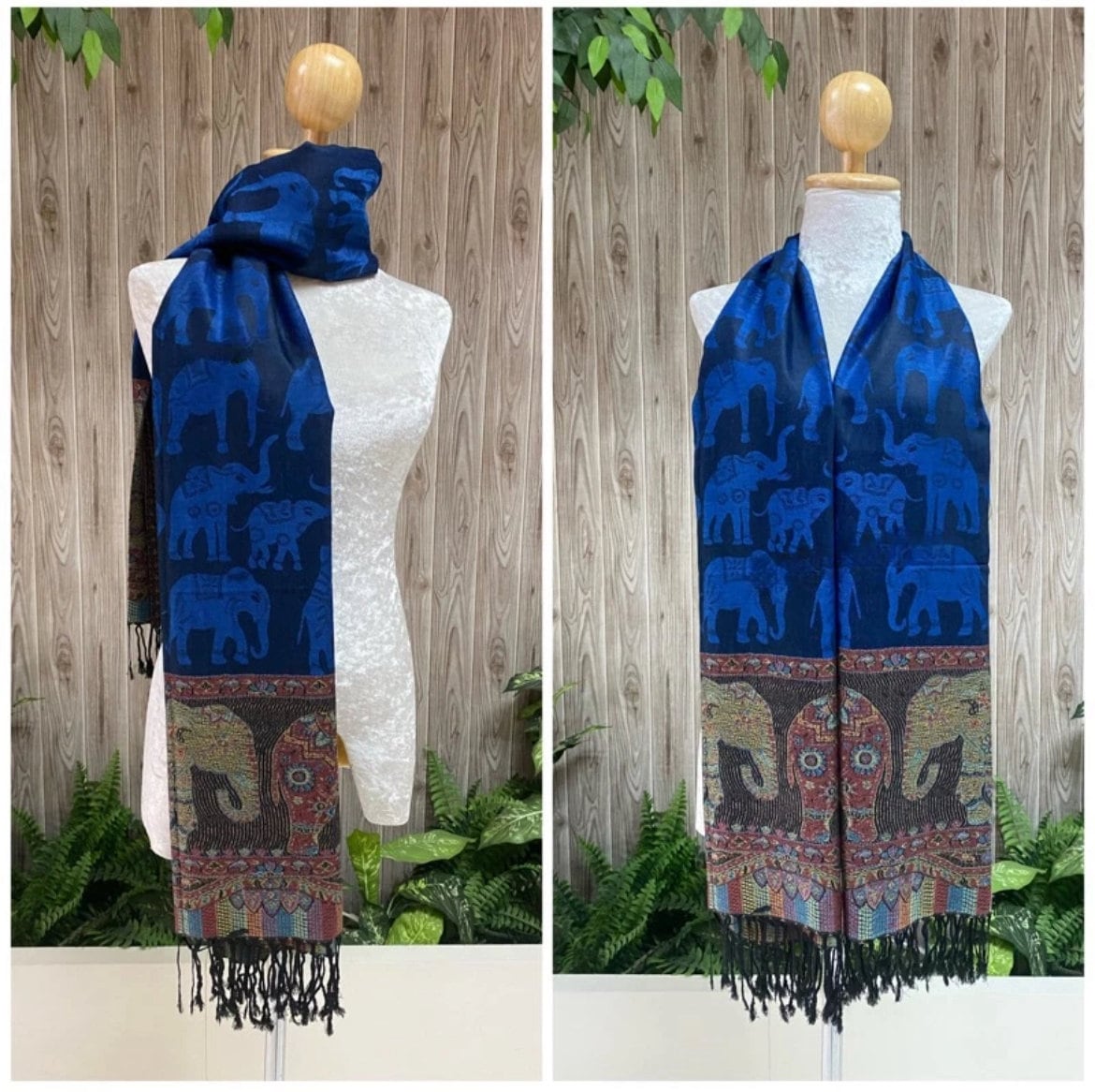 Scarf Shawl Wrap Gift Idea Elephant Pattern Souvenir Stylish Scarf All