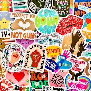 50 naklejek o sprawiedliwości społecznej, pakiet naklejek o równości, naklejki liberalne, różne naklejki samoprzylepne wodoodporne Gay Pride