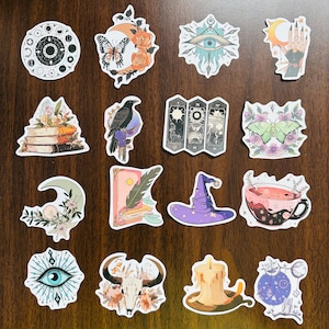 Magical Witch Stickers, Mystical Evil Eye Potion Bottle Wizard Kindle Sticker Pack 3 Mystery Vinyl Sticker, Water bottle Decals zdjęcie 4