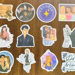 ACOTAR Stickers, Bookish Sticker Pack, Kindle Stickers The Night Court, Sarah J Maas, Spring Court image 5