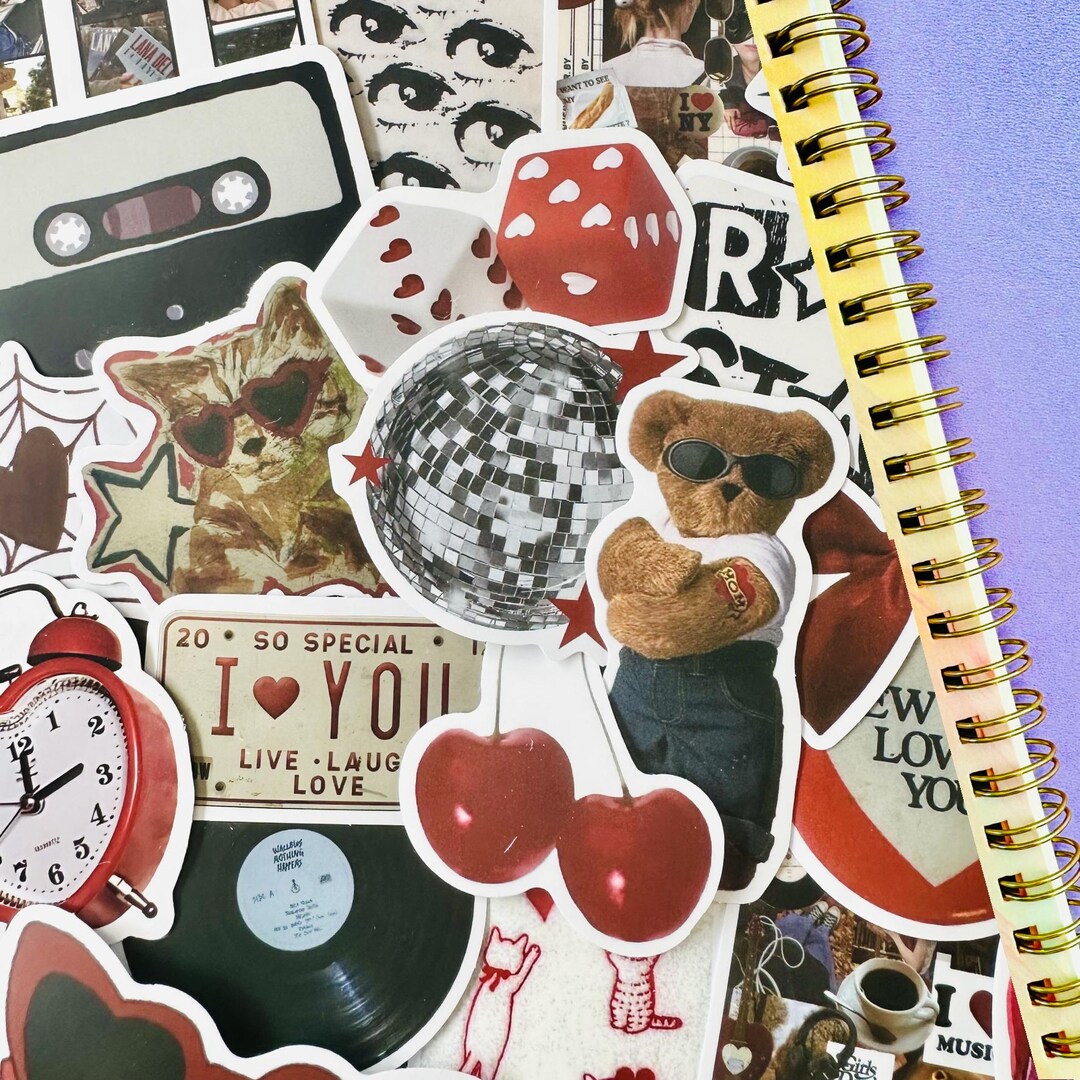 15 50 the Pinterest Girl Sticker Pack, Downtown Girly Aesthetic ...