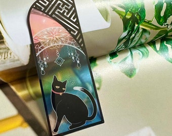 Cat & Moon (1) Bookmark for Cat Lover, Gift for Book Lovers,  Reading accessories, Bookish gift