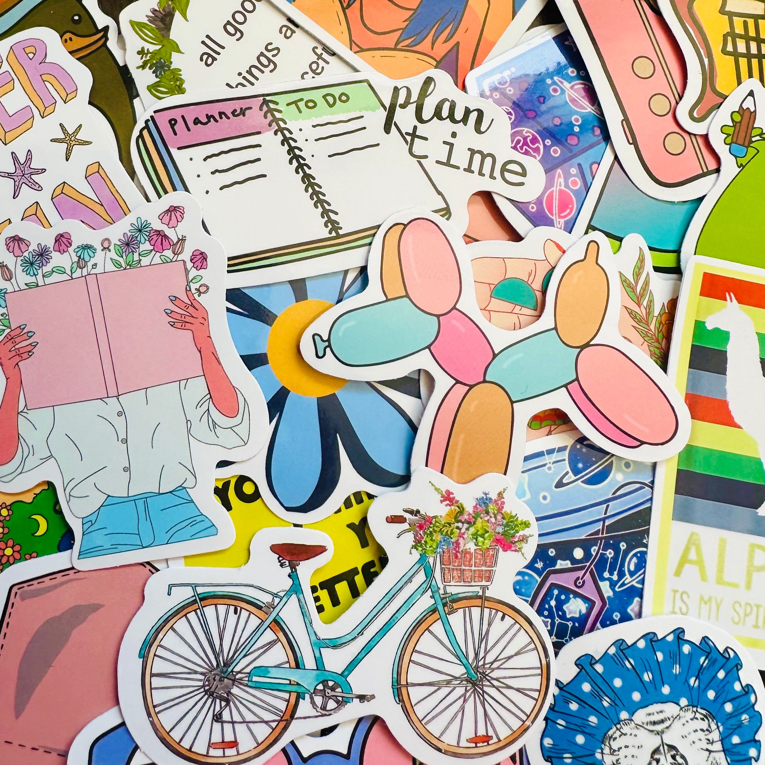 Color Sticker Package Fun Colors Stickers (5) Sticker Pack Decals for Skateboard Laptop - Etsy