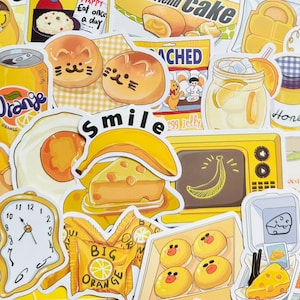 5-50pcs Brunch Time Stickers, Cute Sticker Pack for Bullet Journal Diary Scrapbook Notebook