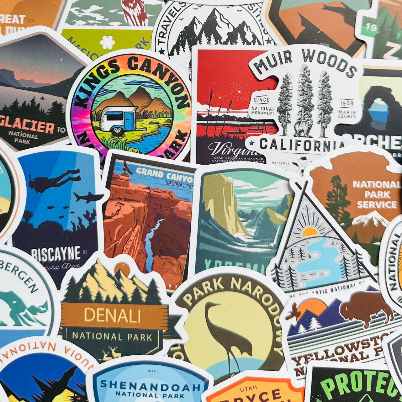 50 National Parks Stickers (R1) Aesthetic Nature Sticker Pack Decals ...