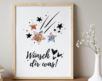 Geldgeschenk zum Geburtstag | Last-Minute Handgemachtes Geburtstagsgeschenk | Geburtstagskarte DIY