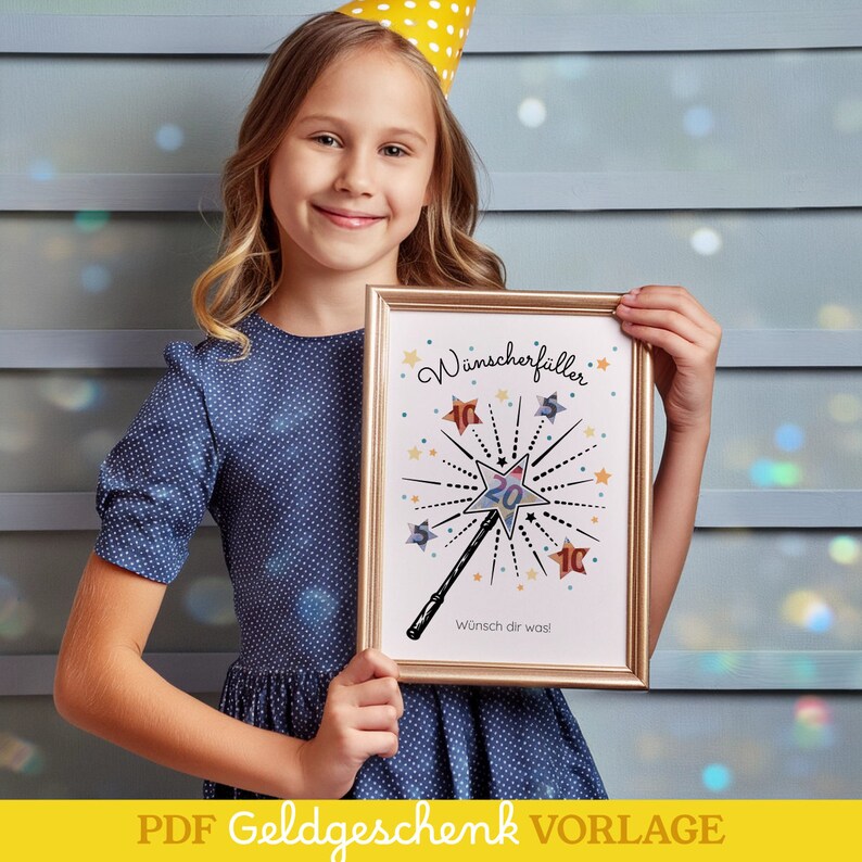 Geldgeschenk zum Geburtstag, Geburtstagsgeschenk, Geburtstagskarte, Schulabschluss Geschenkidee, DIY Last-Minute Geschenk PDF zum ausdrucken